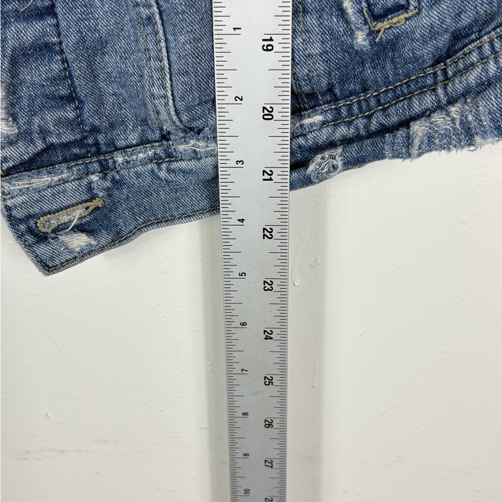 Free People Denim Jacket Women’s Hooded - Picture 12 of 12